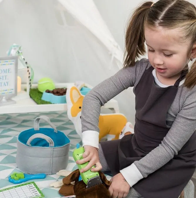 child playing indoors