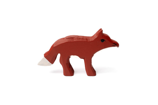 Wooden Woodland Fox Figurine