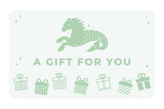 Gift card design with presents and "a gift for you"