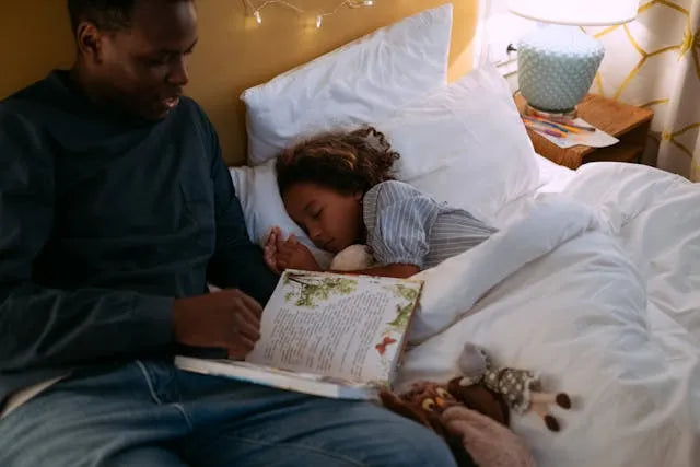 child sleeping after calming bedtime routine