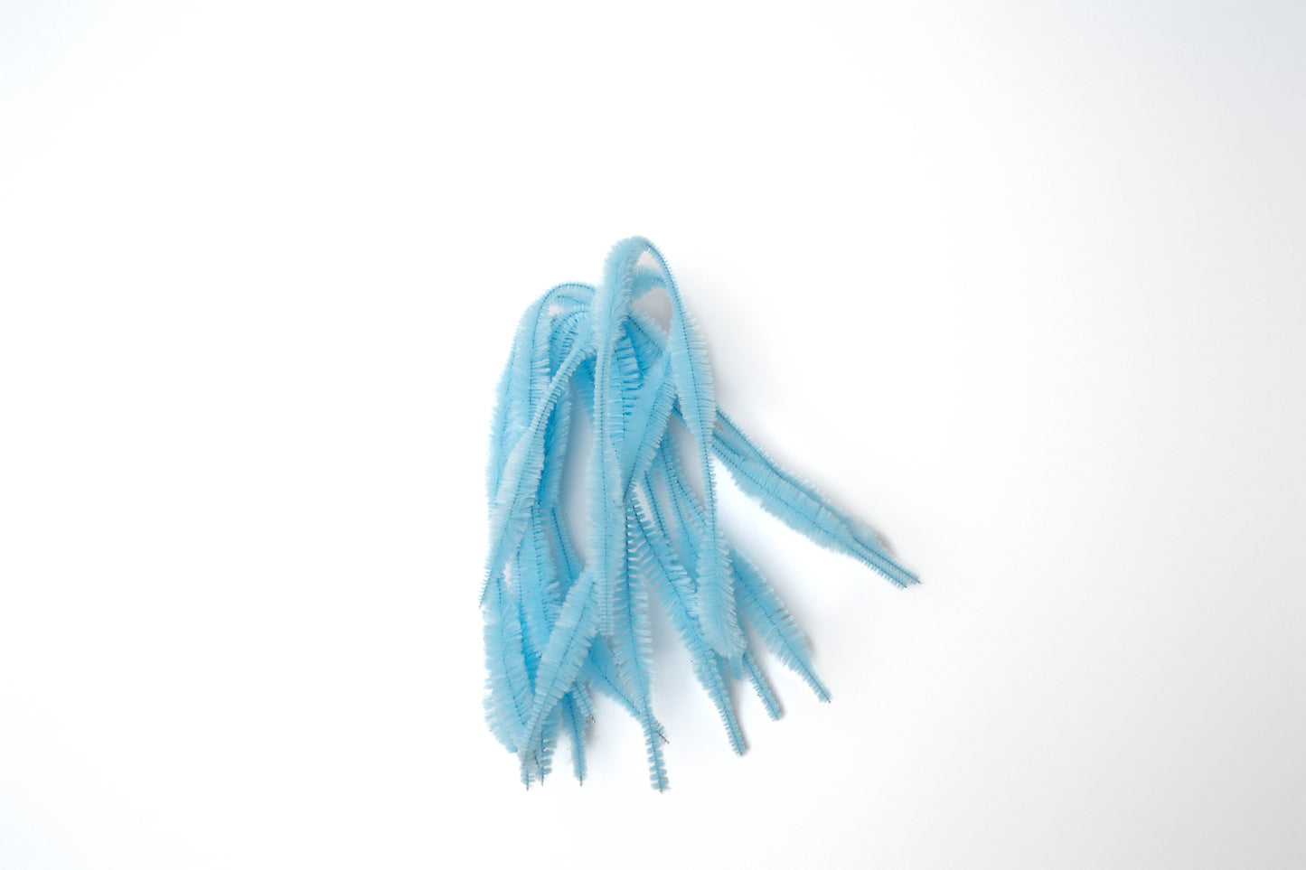 Light Blue Fluffy Soft Pipe Cleaners