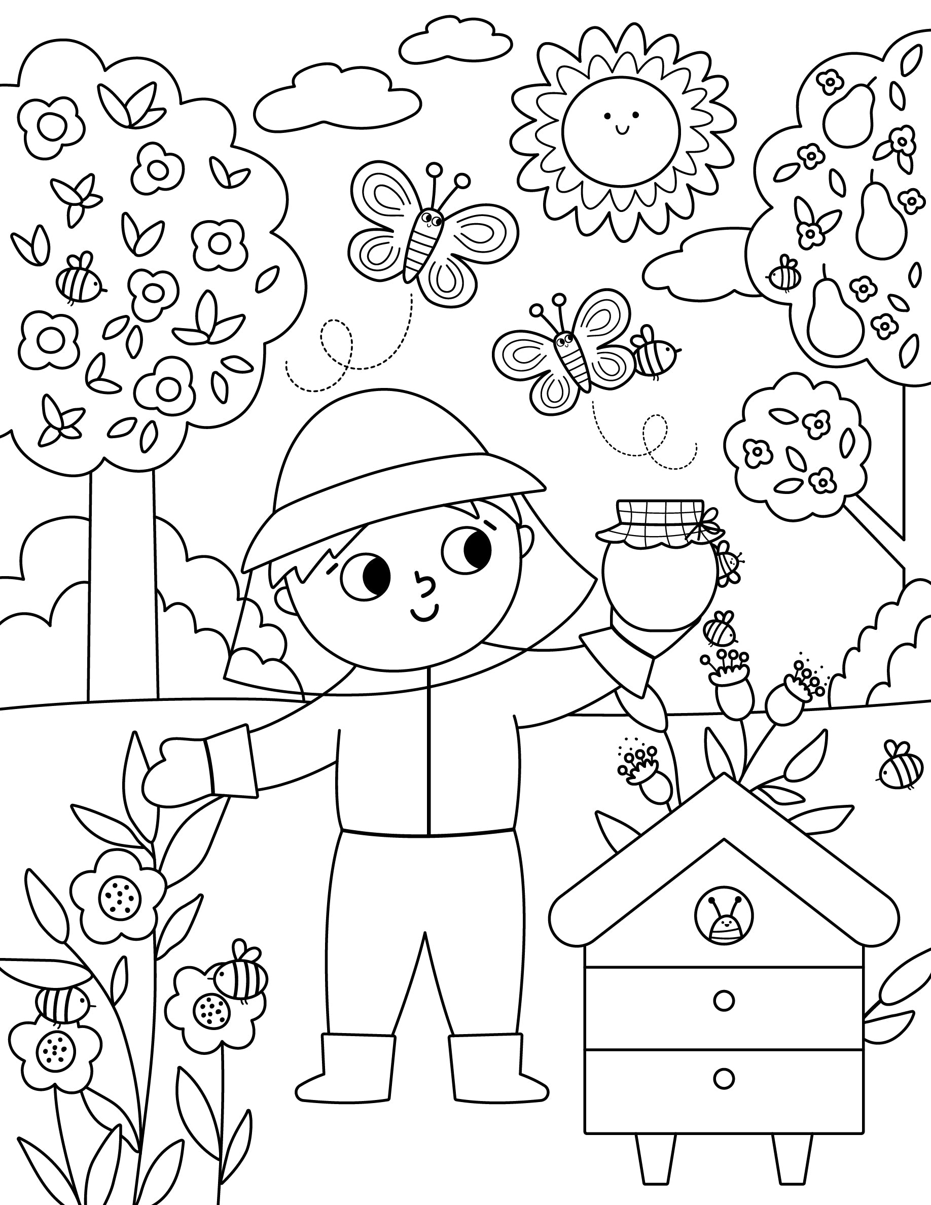 planet protector coloring page 2