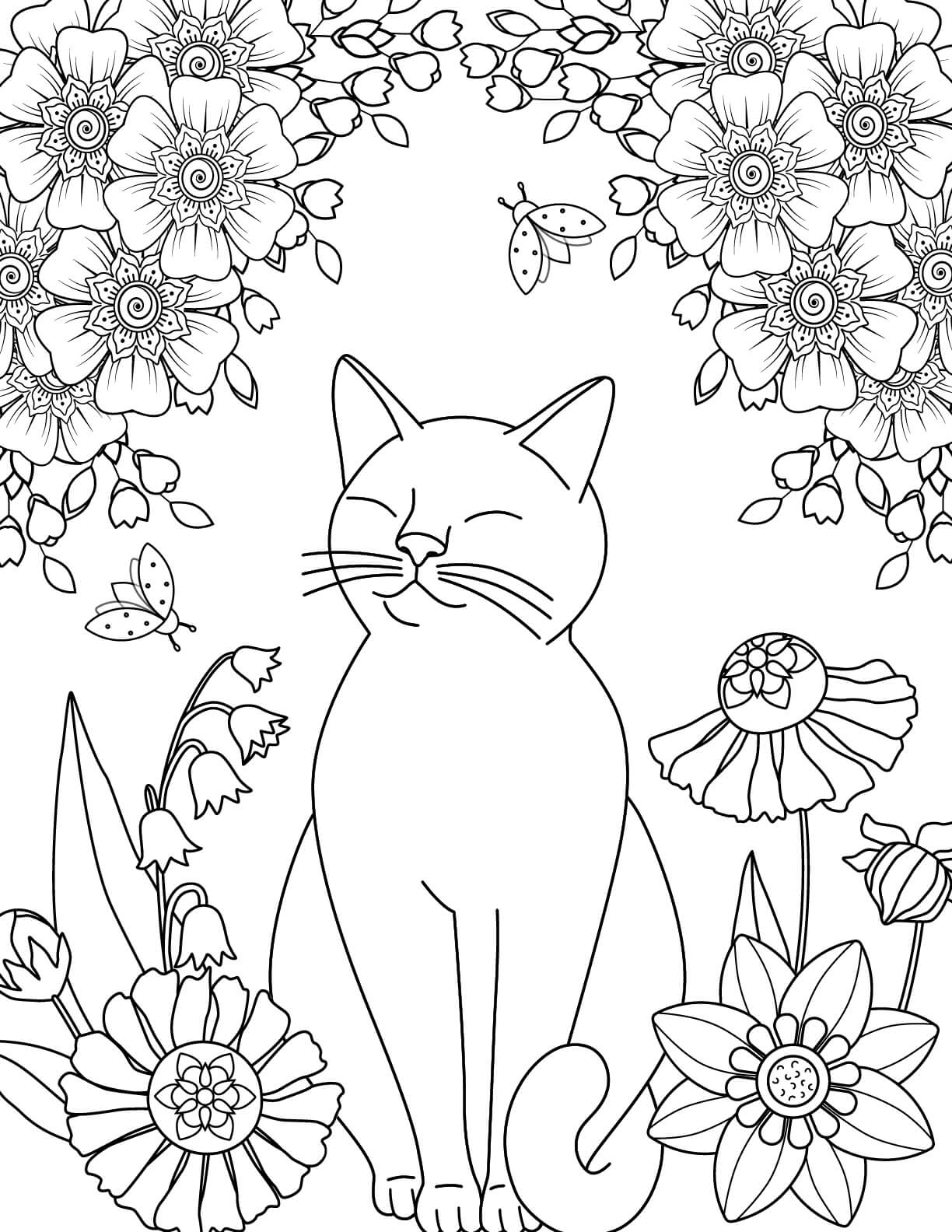 Spring coloring page 3