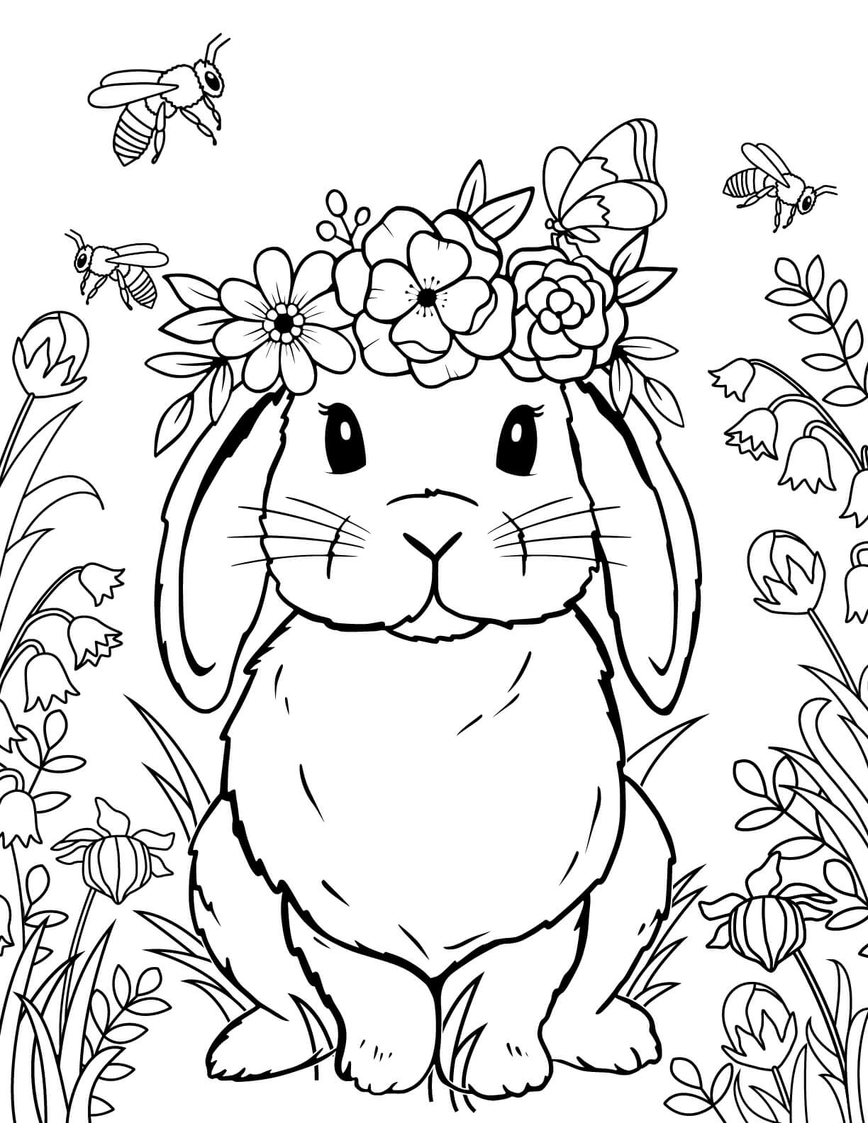 Spring Coloring Page 4